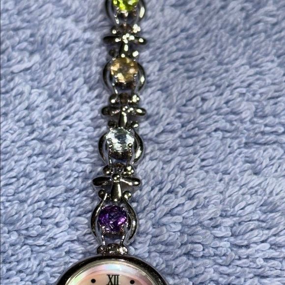 Badavici Silver Watch with Gem Accents main image 6